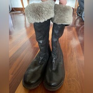 Frye Veronica shearling boot 10